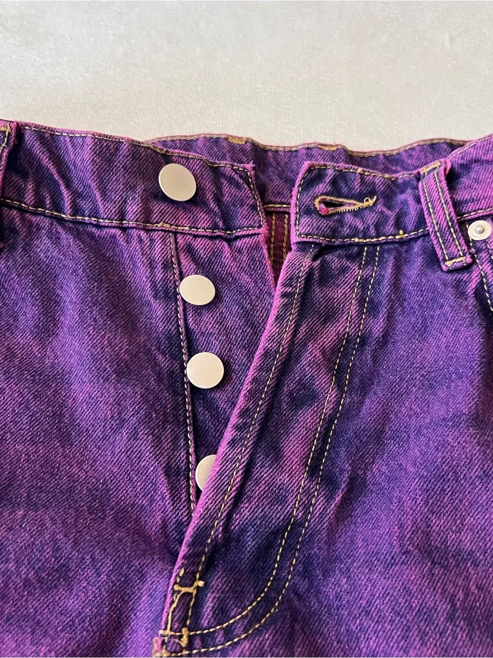 Jorts Pink Purple Unique Rare Zara Violet Denim Shorts Blokecore Baggy Y2K